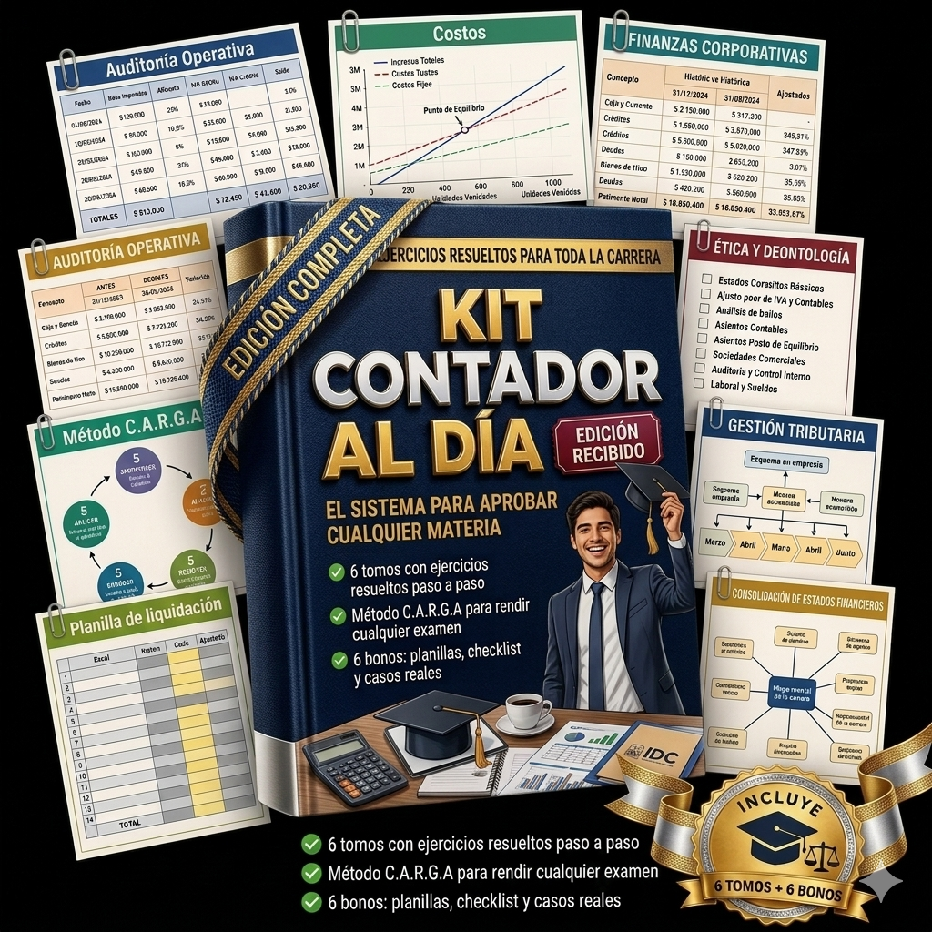 KIT CONTADOR AL DIA - RECIBIDO